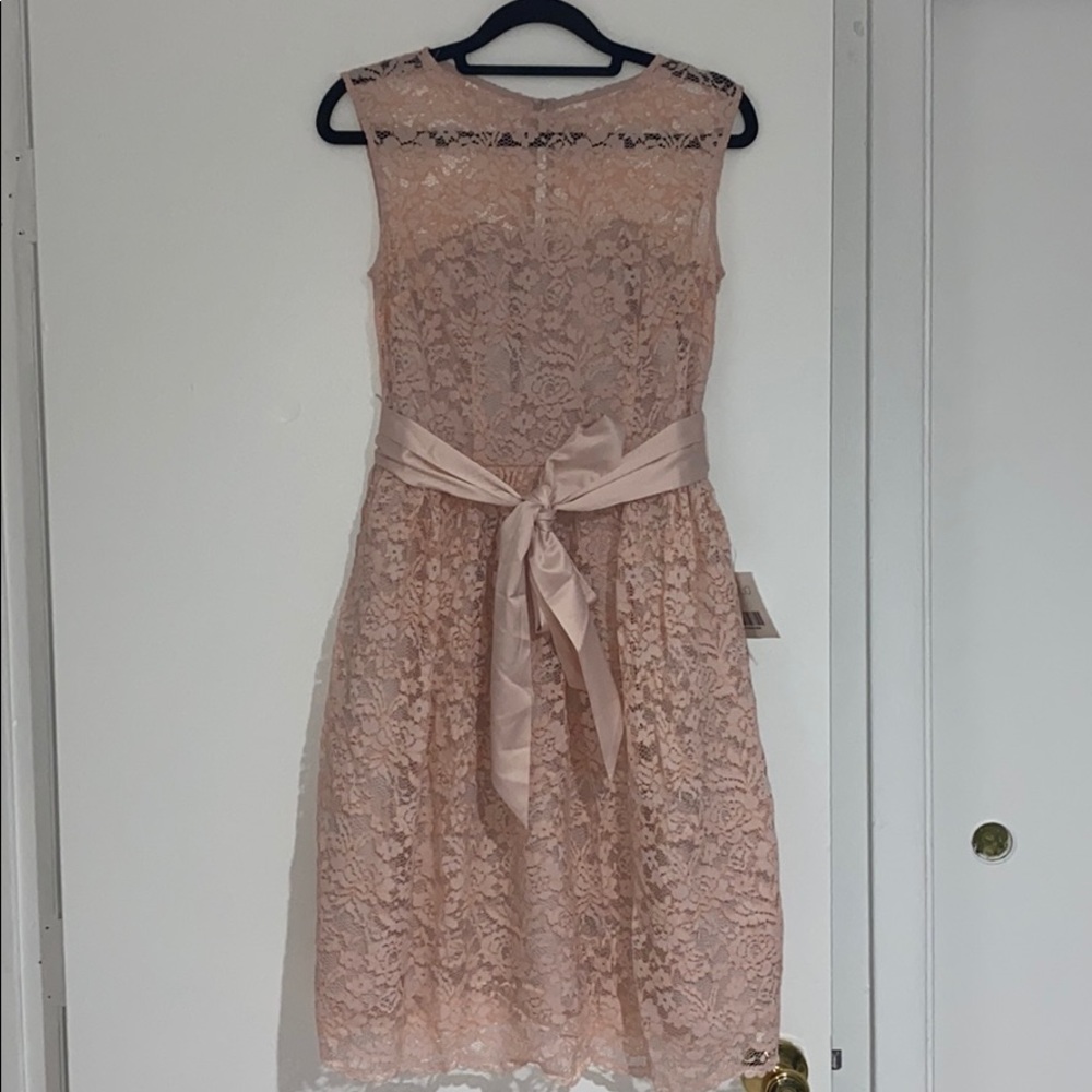 NEW! Tevolio pink lace Aline dress w/ pockets